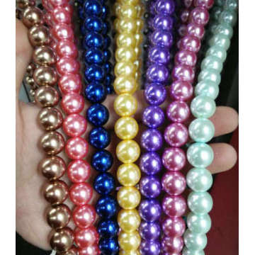 8mm 30colors 510pcs/lot Loose Imitation Glass Pearls round beads,Garment/Jewellry Accessories,Free Shipping