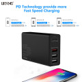 URVNS 100W USB C PD Charger Type C USB 4 Port Charge Station for Samsung iPhone Huawei QC 3.0 Quick Wall Charger Power Adapter