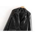 Loose PU Faux Leather Blazers Women Leather Jacket Coat 2021 New Women's Jackets Outerwear Ladies Coats Female Leather Suit