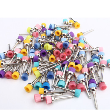 40Pcs/lot Dental Lab Materials Colorful Nylon Latch Small Flat Polishing Polisher Prophy Brushes Dentist Product Wholesale Tool