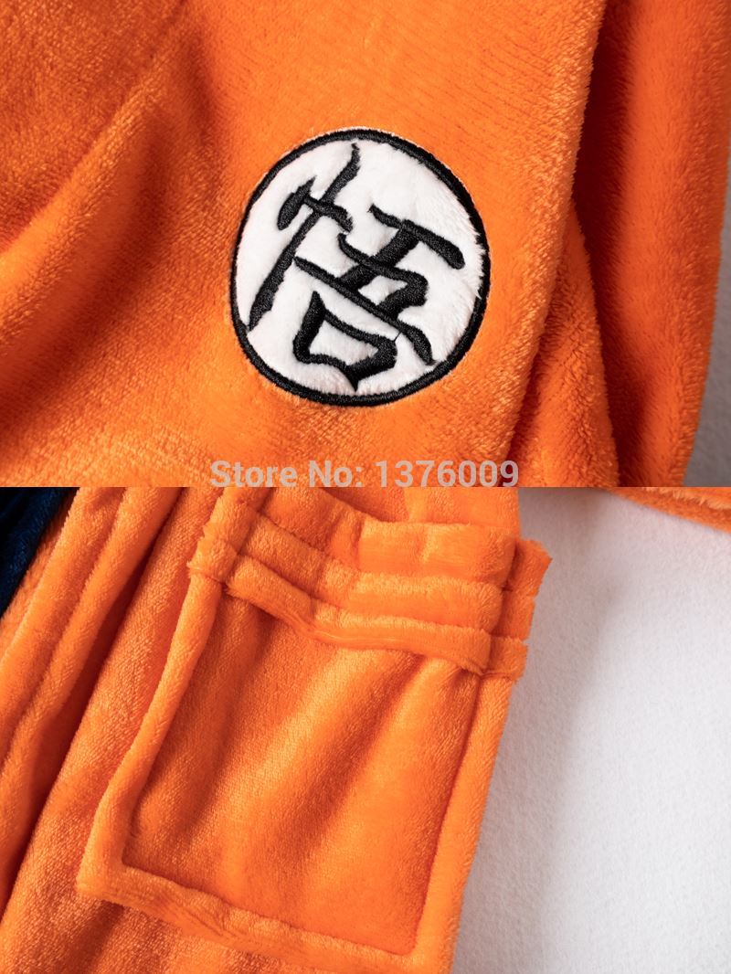 Japan Anime DragonFlannel Man Bathrobe Women Kimono Kids Cosplay Goku Bath Robe Soft Anime Costume Dressing Gown