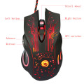Gaming Mouse Adjustable 1200/1600/2400/3200/5500DPI USB Wired Opto-electronic Mice 6 Buttons Colorful Glow For Laptop Office Pc