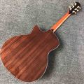 Handmade 40’’ Cutway Solid Top Acoustic Guitar Bone Nut Saddles Abalone Inlay Ebony Fingerboard SPECIAL PRICE