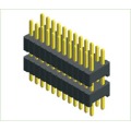 1.27X2.54mm Pin header Dual Row Double Plastic Though Hole Straight