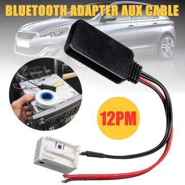 12Pin Bluetooth Module Wireless Radio Stereo AUX-IN Aux Cable Adapter for Peugeot 207 307 407 308 for Citroen C2 C3 RD4
