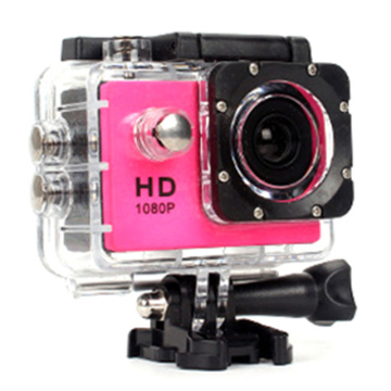 480P Motorcycle Dash Sports Action Video Camera Motorcycle Dvr Full Hd 30M Waterproof,Pink