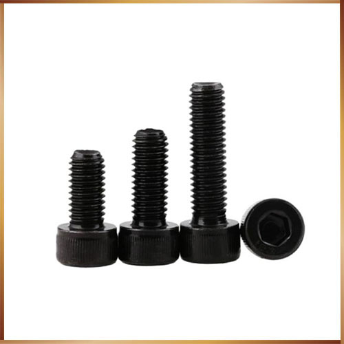 100pcs/Lot Metric Thread DIN912 M2*6 mm Black Grade 12.9 Alloy Steel Hex Socket Head Cap Screw Boltsstainless bolts,nails