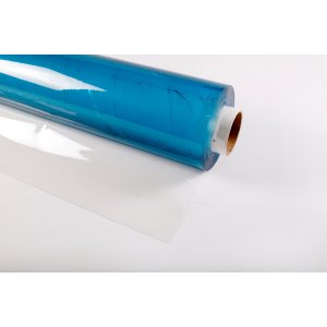 Blue Plastic Tablecloth Protector