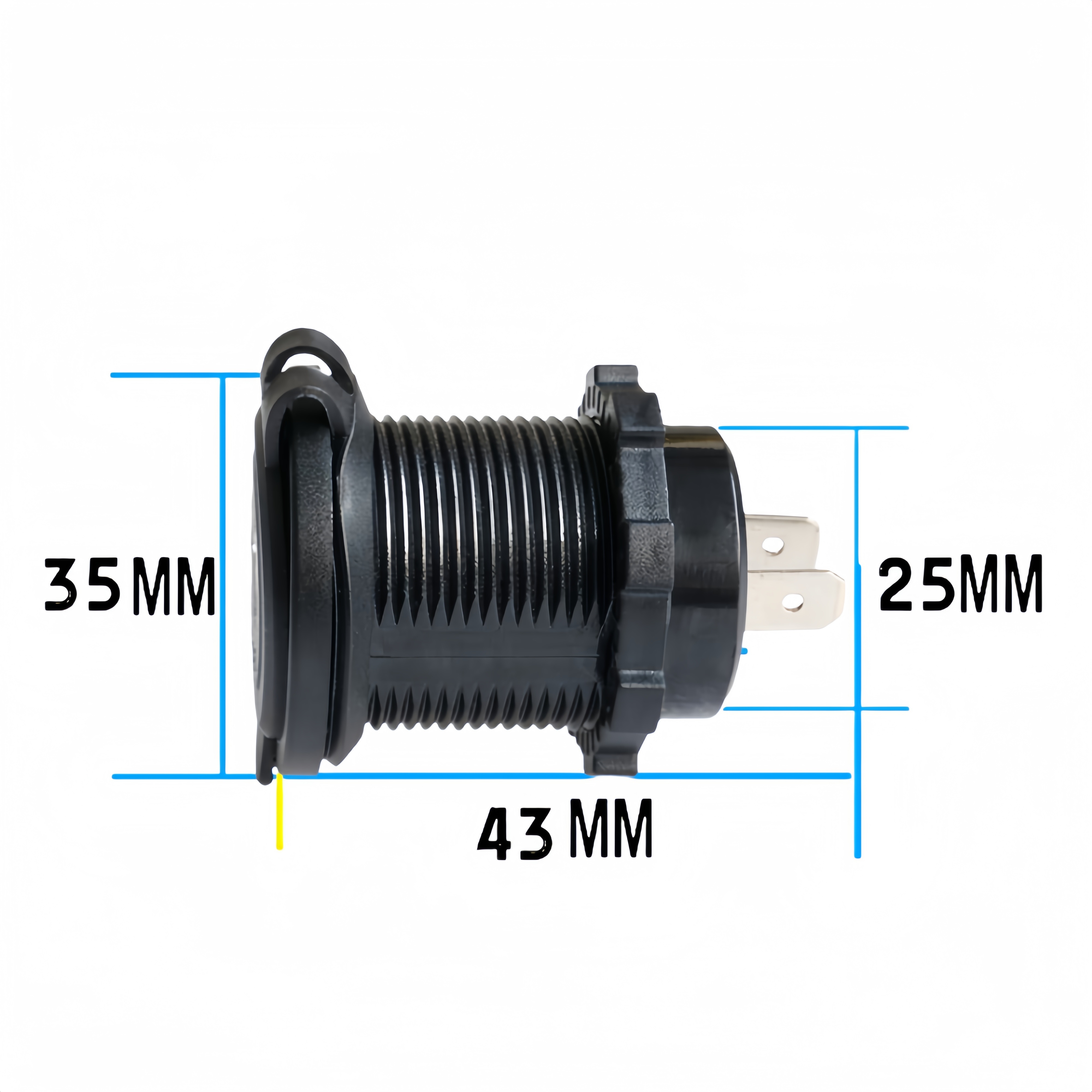 Dual USB single light car charger