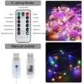 1.5X2M Rainbow Curtain Lights LED String Garland Fairy Icicle Decorative Lights for Christmas Party Bedroom Wall Wedding Decor