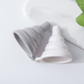 Foldable kitchen mini silicone funnel can be used for water source filtration silicone material foldable