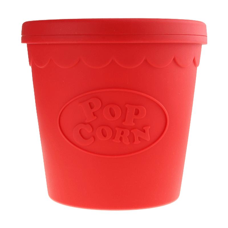 FDA Silicone Popcorn Bowl Home Microwaveable Pop Corn Maker Bowl Microwave Safe Popcorn Bakingwares Bucket