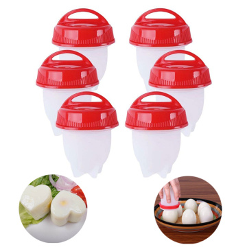 6pcs/set Silicone Egg Poachers Egg Cooker Non-stick Boiled Eggs Cup Kitchen Gadgets Baking Accessories Mold