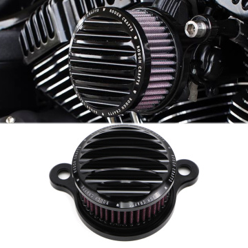 Motorcycle Air Cleaner Intake Filter System Kit for Harley Forty Eight / Iron 883 / Sportster 1200 Aluminum Alloy Black / Silver