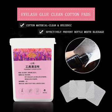 180 Pieces/Box Clean Cotton Pads Eyelash Glue Clean Cotton Pads No harm Cleaning Eyes Makeup Keep Bottle Mouth Clean