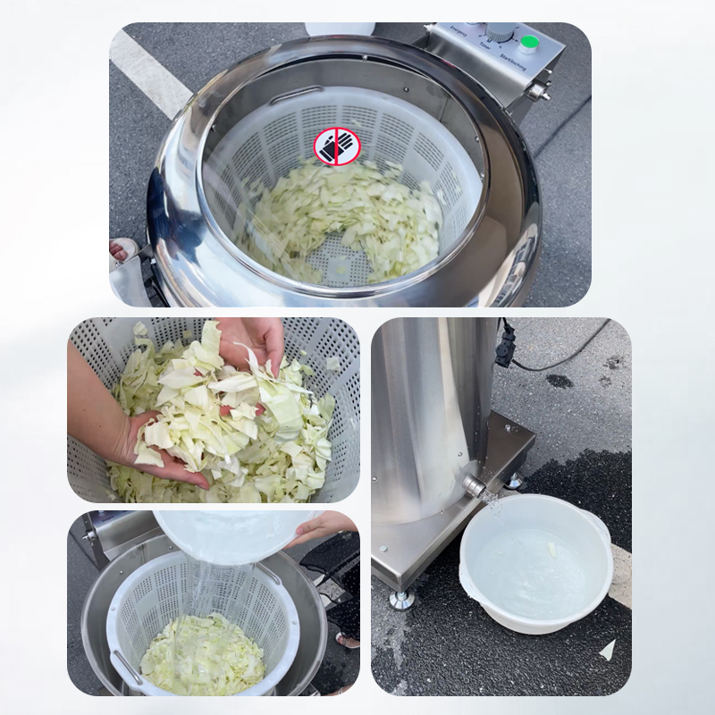 vegetable dewatering machine