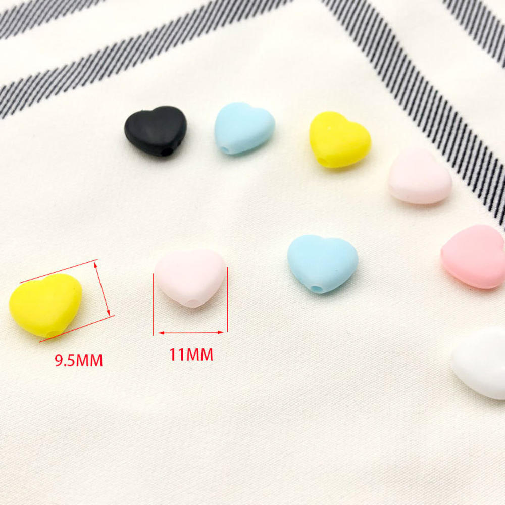 100Pcs/bag Colorful Love Silicone Cord Locks Soft Adjustable Non Slip Stopper Lanyard Buckle Drawstrings Toggles Accessoriesa