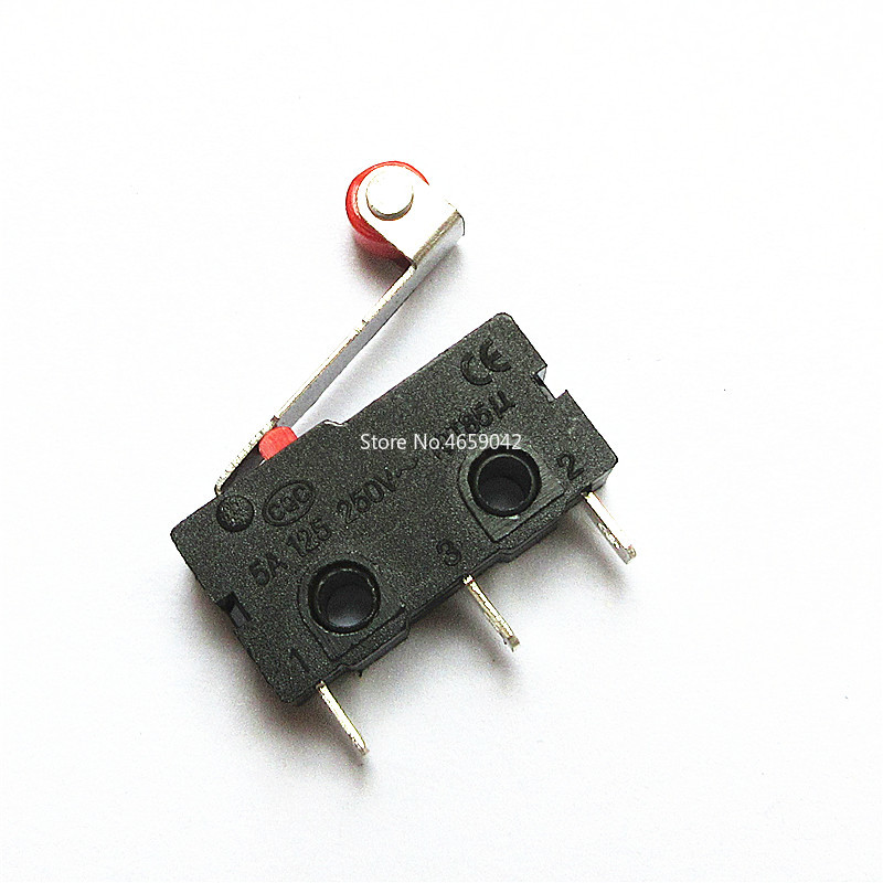 10PCS Mini Micro Switch 3Pin With Roller Limit Switch KW12-N
