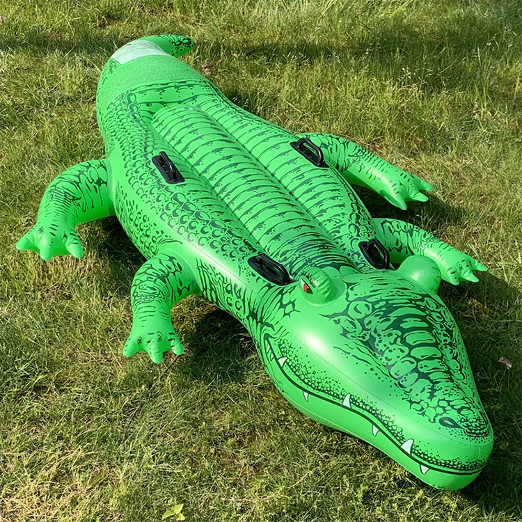 Wholesale New Inflatable Crocodile Rider Swimming Pool Float 1