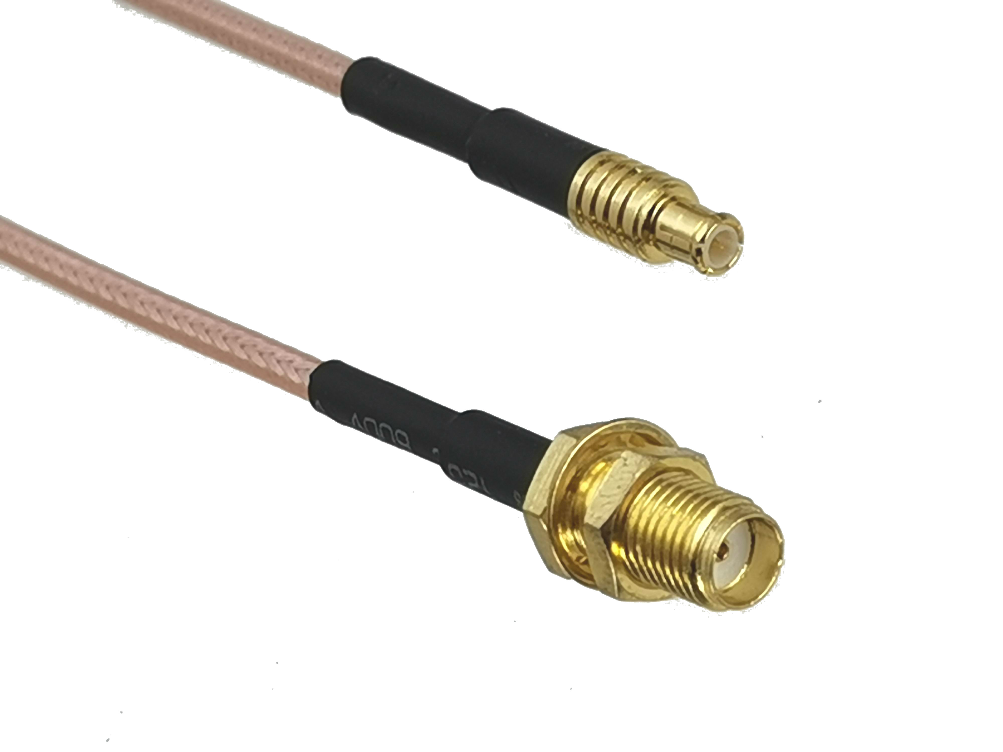 1Pcs RG316 SMA Female Jack Bulkhead to MCX Male Plug Connector RF Coaxial Jumper Pigtail Cable For Radio Antenna 4inch~10M