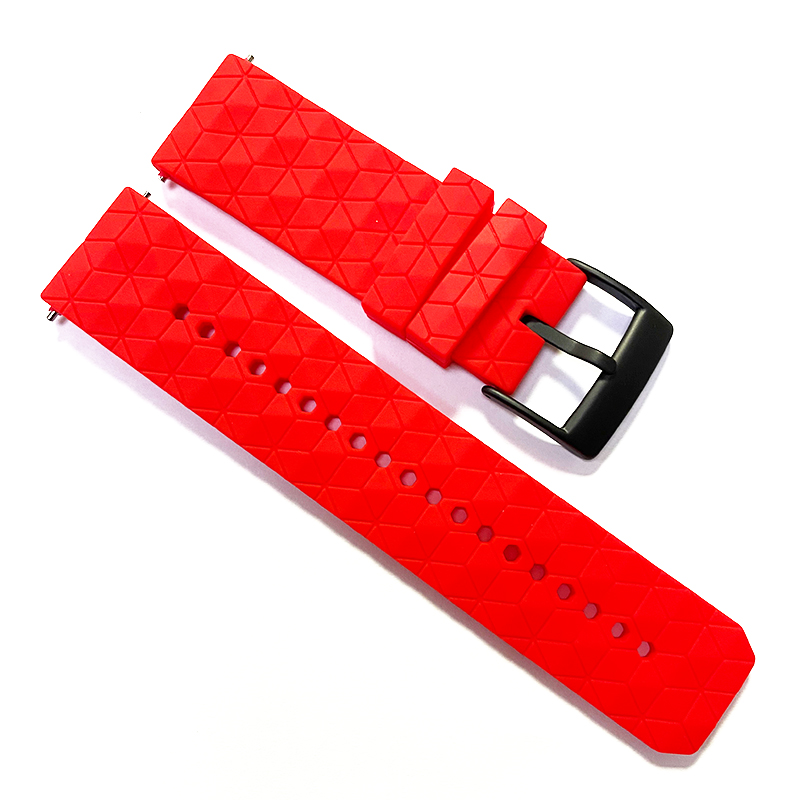 red watch strap for rubber watches