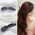 CHIMERA Women Rhinestone Banana Hair Clips Claws for Lady Adult Bling Crystal Hair Pins Fashion Elegant Barrette Accessories