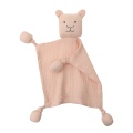 2021 Cute Organic Muslin Soft Blanket Animal Toy Baby Plush Toy Handkerchief Appease Towel A2UB