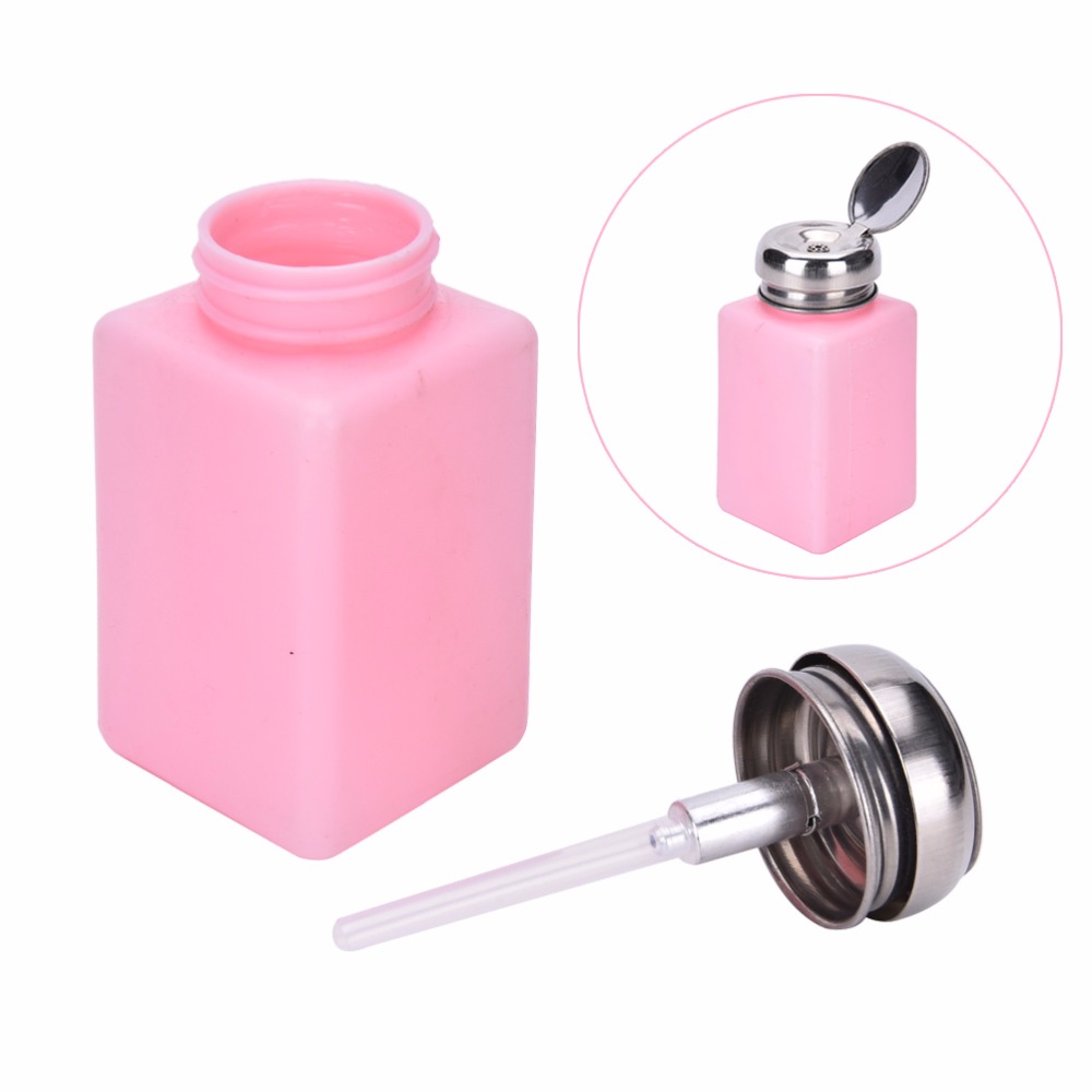 200ML Nail Art Liquid Alcohol Press Empty Bottle Portable Acrylic Gel Polish Cleaner Remover Dispenser Duck Pump Water Bottles