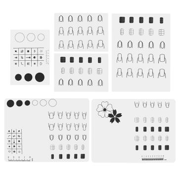 1Pcs Silica Gel Nail Polish Filling Plate Manicure Table Nail Form Tips Silicone Mat Nail Art Color Display Nails Accessoires