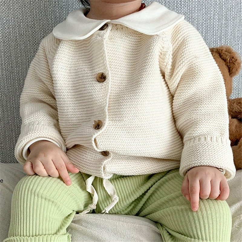 MILANCEL 2021 spring baby sweater sweet infant girls knitwear brief baby boys sweaters cardigan