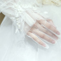 Party toasting boutique gloves new feather lace all - finger long gloves