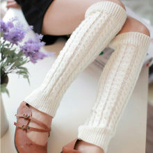 2019 Fashion Trend Women Ladies Leg Warmer Autumn Winter Knee High Knit Crochet Boot Protector Slouch Solid Simple Casual Warm