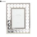 LASODY Acrylic Photo Frame Home Decoration Pearl Photo Frame 4x6 Inch Christmas Gift Rectangular Design Classic Alloy Crafts