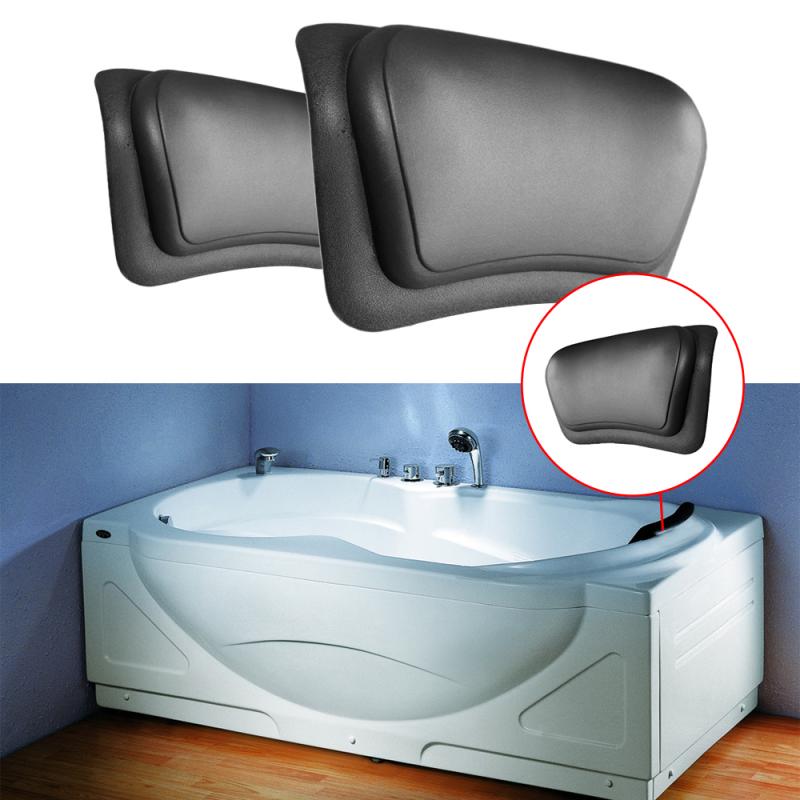 1PCS Spa Bath Pillow Bathtub Pillow Bathroom Neck Support Back Comfort Jacuzzi Bathtub Tub Spa Accessories PU Soft Home Headrest