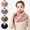 TRUENJOY 2020 New Winter Women Fur Scarf Elegant Ring Scarves for Ladies Solid Color Neck Scarf Female Snood Neckerchief