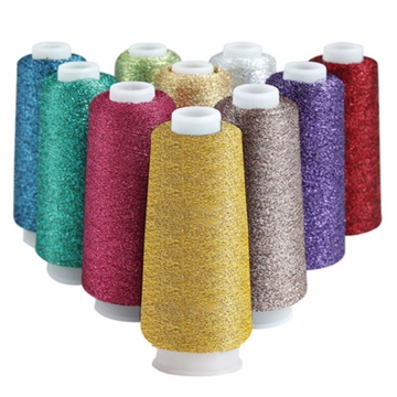 50g/roll Fine Gold Silver Thread Fashion Sparkly Arylic Partner Yarn for Knitting Wool Goods