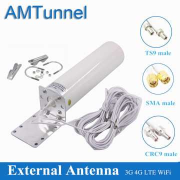 antenna 4G LTE antena outdoor SMA 12dBi Omni antenne 3G TS9 male 5m 2.4GHz CRC9 for Huawei B315 E8372 E3372 ZTE routers