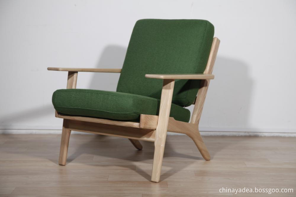 Fabric Hans Wegner Plank Chairs