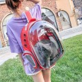 Small Pet Bag Cat Bag Breathable Portable Pet Carrier Bag Outdoor Travel Backpack For Cat And Dog Transparent Space Pet Backpack