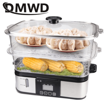 9L/12L Electric Food Steamer Meal Warmer Multifunctional Snake Cooking Heater Pot Steamed Bun Seafood Steam Cooker Egg Poacher