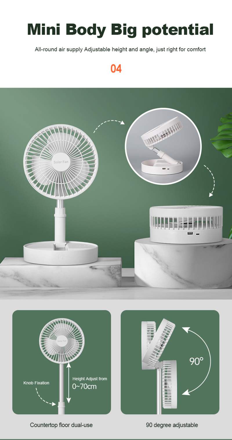 Solar Camping Fan