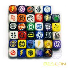 High Quality Durable Custom Logo Engraving Board Game Dice 16MM