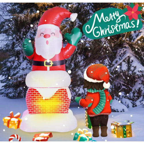 Inflatable plastic Santa decorations for Sale, Offer Inflatable plastic Santa decorations