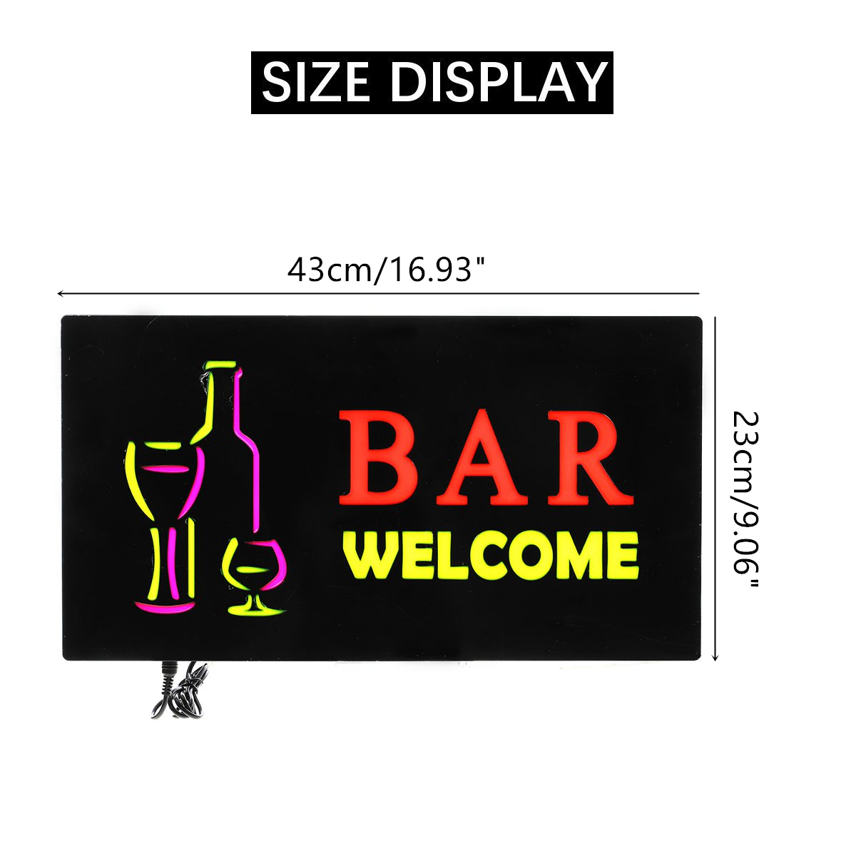 110-240V LED Neon Sign Light Tube Coffee Bar Commercial Lighting Neon Bulbs Cafeteria Visual Artwork Lamp Wall Decoration