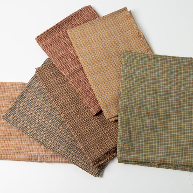 143cmx50cm thin shirt skirt cotton fabric in summer small checker cloth yarn dyed plaid fabric for pillowcase Sheet