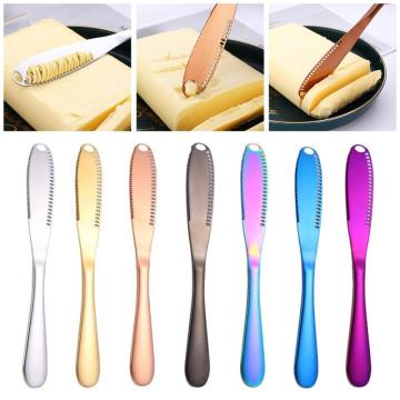 Multifunction Stainless Steel Butter Cutter Cheese Jam Spreader Cream Cutter Utensil Cutlery Dessert Toast For Breakfast Kitchen