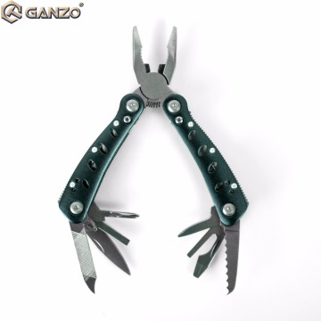 Ganzo Mini Multi Pliers Pocket EDC Camping Tool w/ Nylon pouch 2019s(G101-S) light blue folding plier knife screw bag tools set