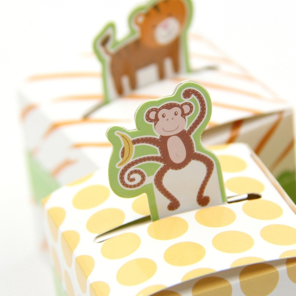 Multi Styles Paper Animal Candy Gift Boxes Jungle Theme Party Baby Shower Birthday DIY Cartoon Favors Decoration and Gifts