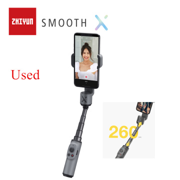 Used ZHIYUN SMOOTH X Phone Gimbals Selfie Stick Handheld Stabilizer Palo Smartphones for iPhone Huawei Xiaomi Redmi Samsung