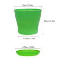 8 Flower Pots Plastic Flower Pot Indoor Set With Drainage Device And Saucer Suitable For All Indoor Plants Flowers Herbs